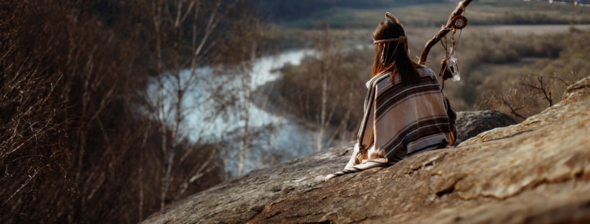shaman in the mountains